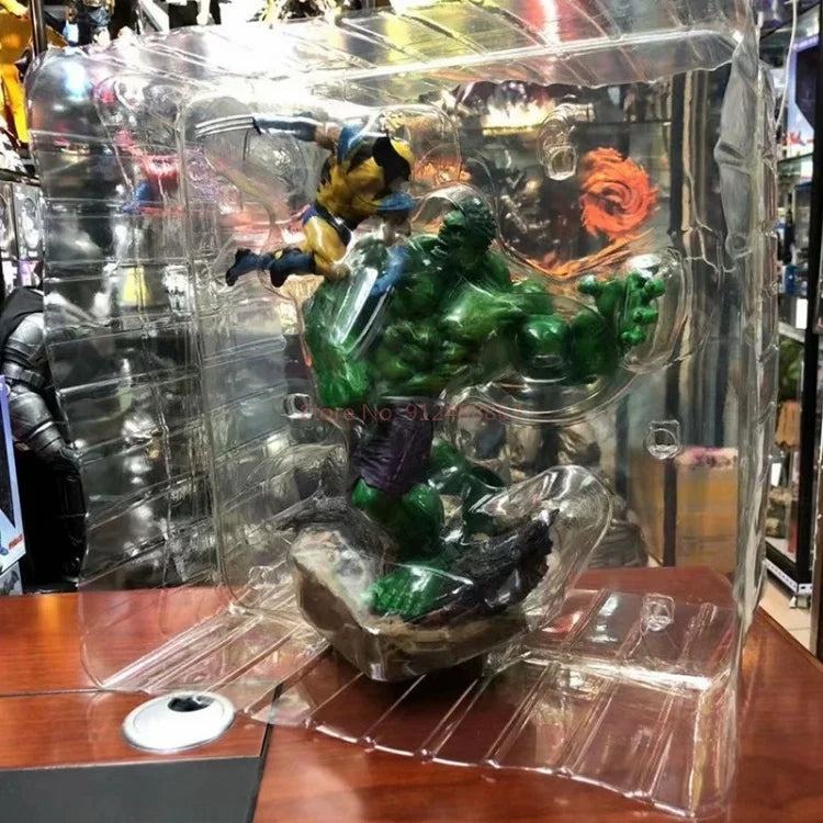 Statue Hulk contre Wolverine PVC - Scène de Combat Collector