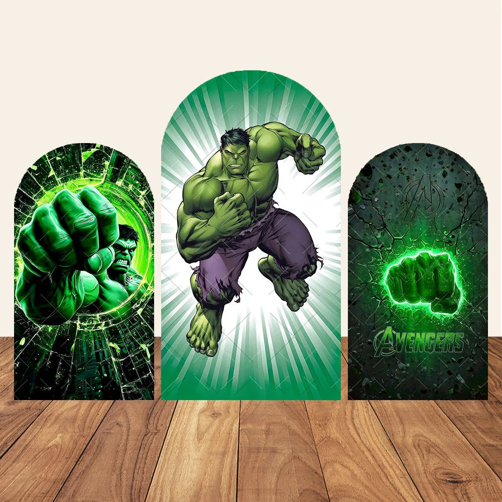 Fond de Fête Arche Avengers Hulk - Graffiti Urbain