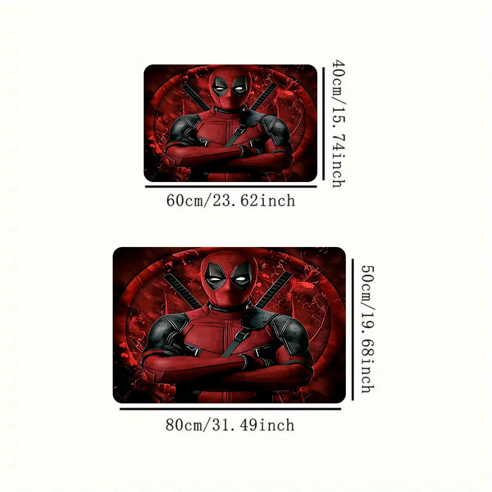 Tapis Marvel Deadpool & Wolverine - Design Duo Flammes