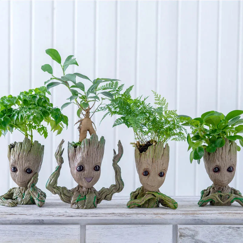 Pot à Plantes Baby Groot - Porte-Crayons Multi-Poses Rangement
