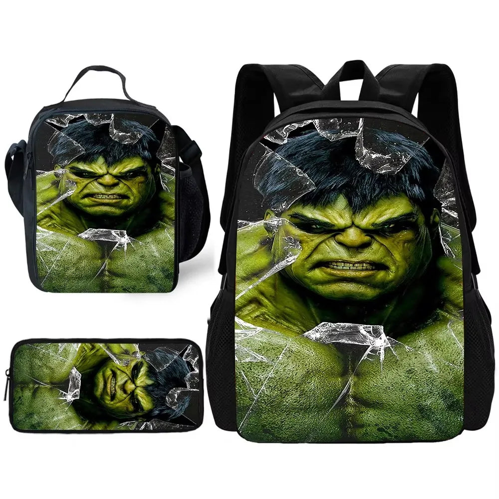 Ensemble Sac a Dos Hulk - Effet Verre Brise Visage