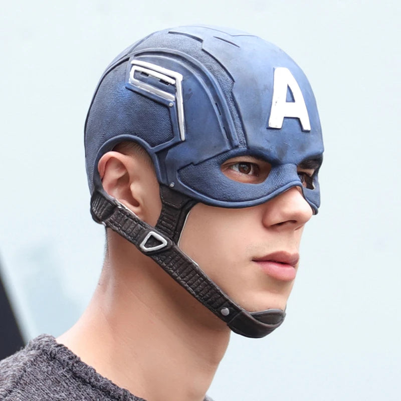 Cagoule Latex Captain America - Réplique Film Cosplay