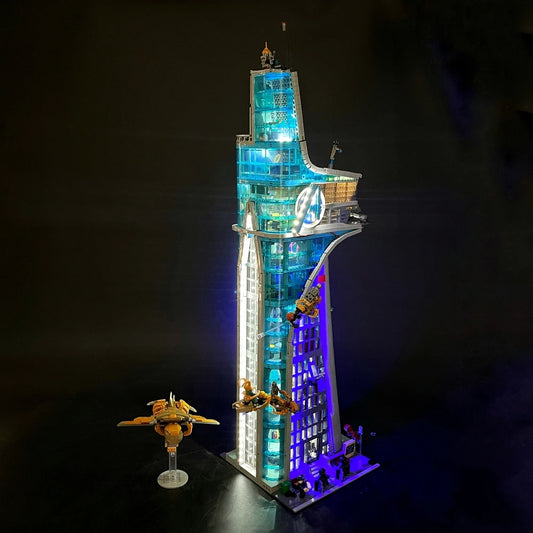 Kit LED BYB para Torre de los Vengadores LEGO 76269 - Iluminación Decorativa Control Remoto