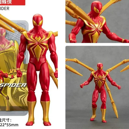 Figura de Iron Spider - Armadura Roja y Oro