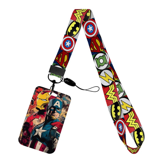 Porta-Credencial Avengers Dúo - Iron Man y Capitán América