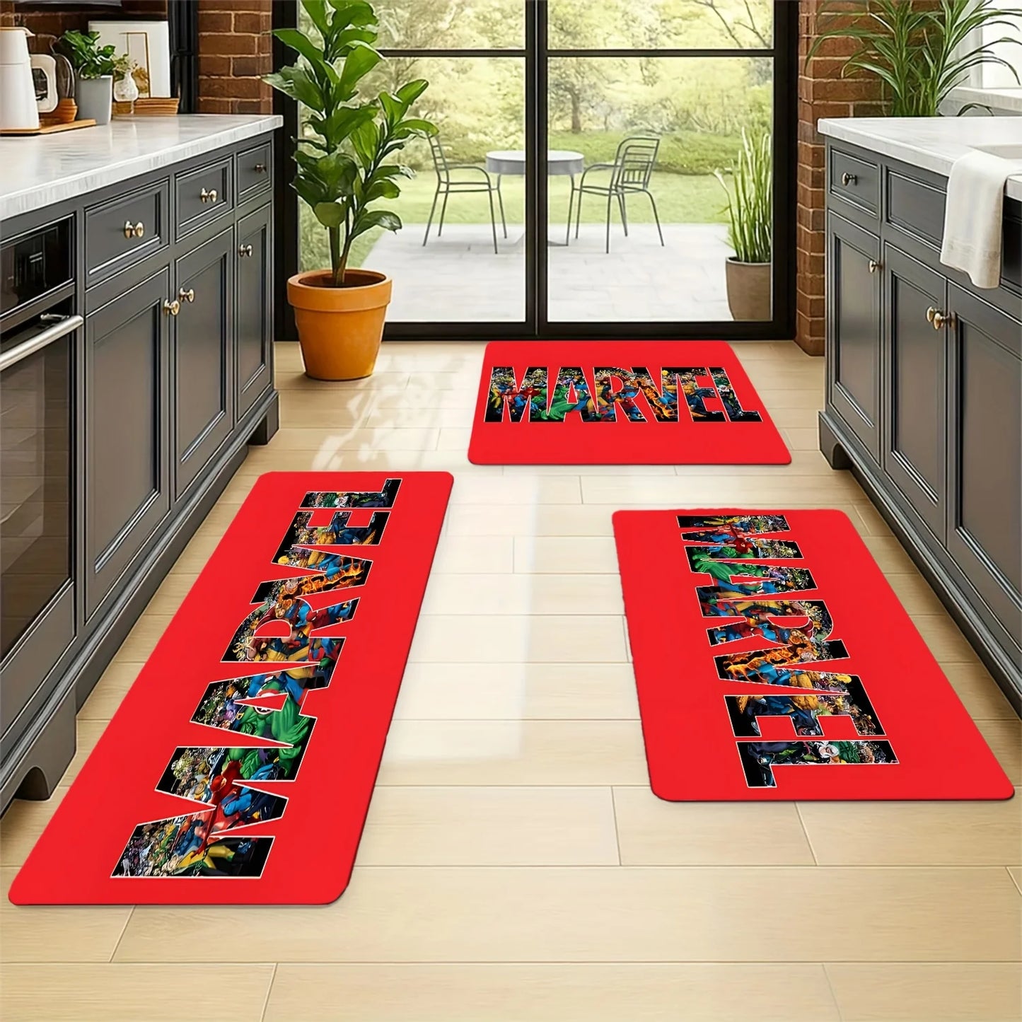 Tapis de Bain Marvel - Logo Texte Multi-Héros