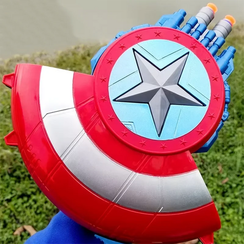 Bouclier Blaster Transformable Captain America - Balles Souples