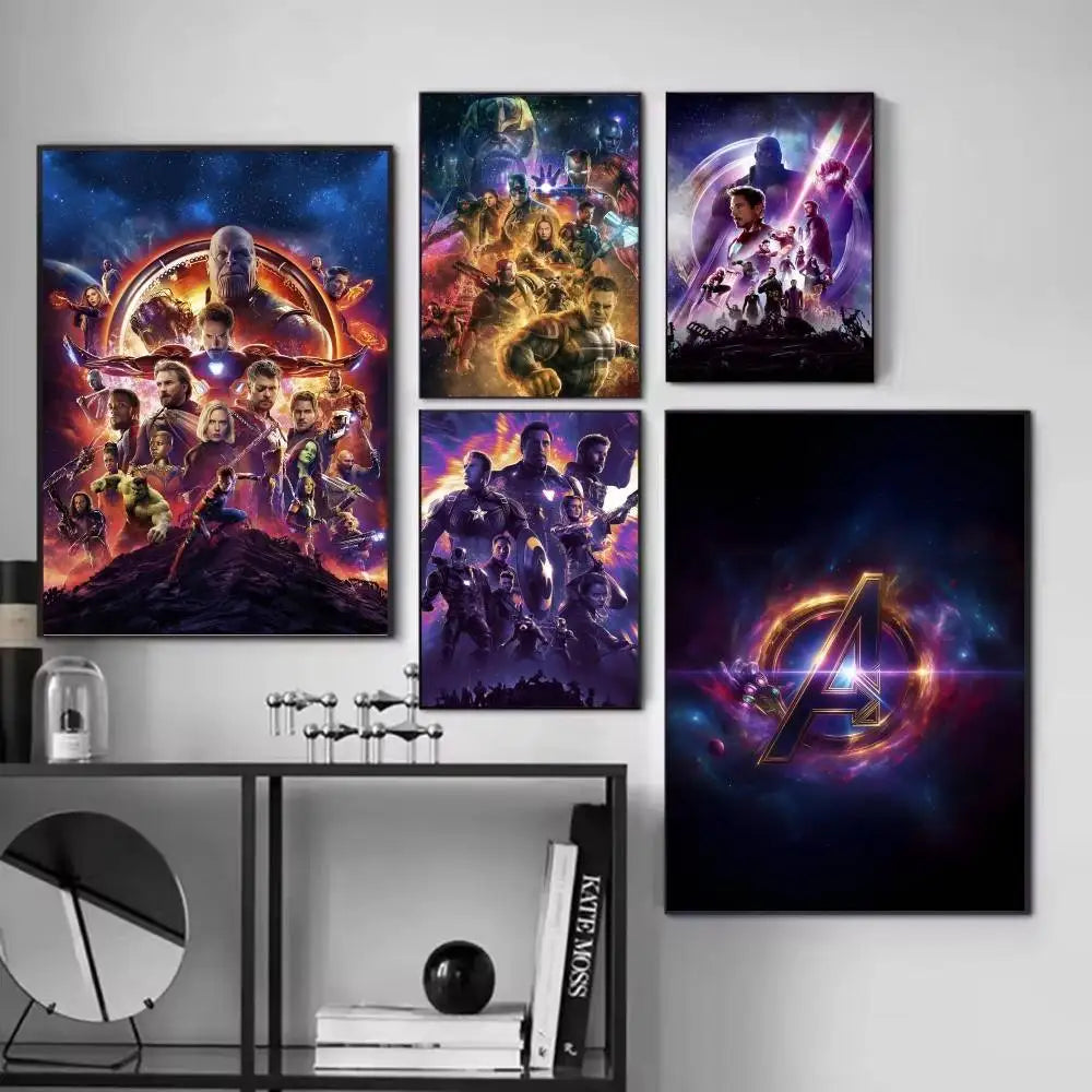 Affiche Avengers Infinity War - Design Sombre Purple
