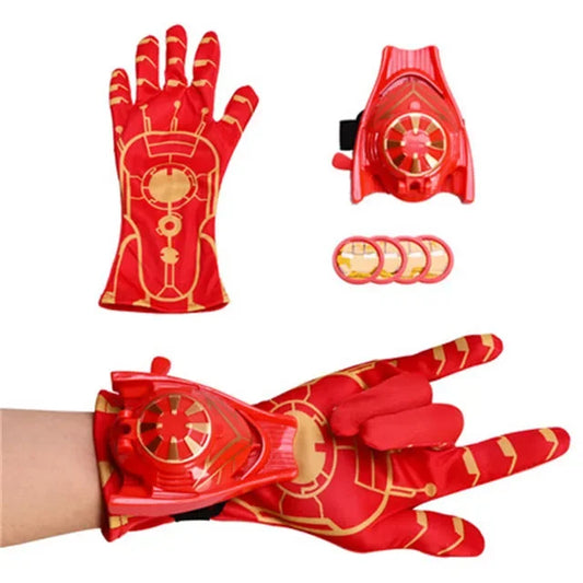 Guante lanzador de Iron Man - Disco rojo y dorado
