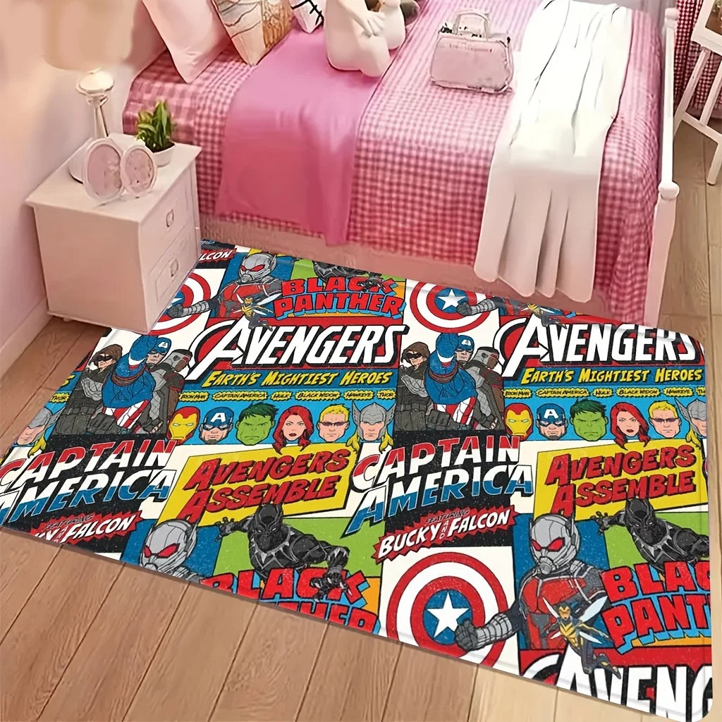 Tapis Avengers Hulk - Explosion Enflammée Fumée