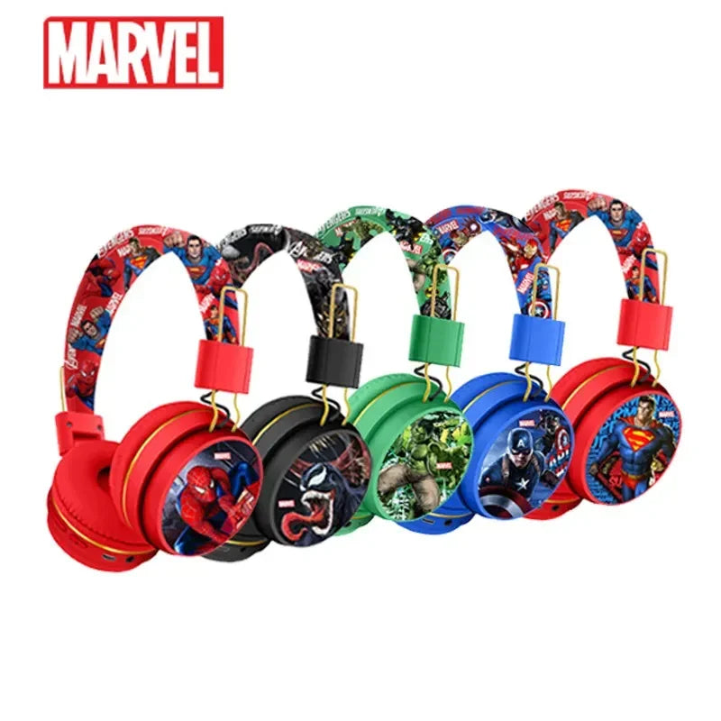 Casque Bluetooth Avengers Iron Man Captain America - Bleu