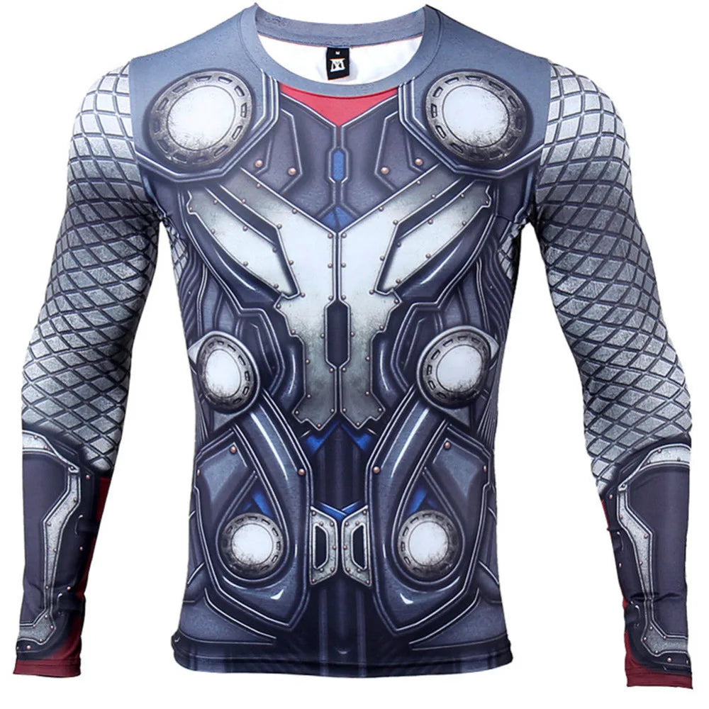 T-Shirt Avengers Thor 3D Compression - Rouge Intense