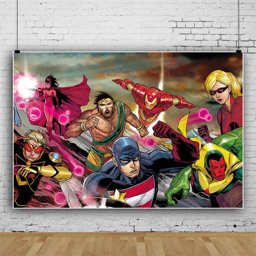 Poster Mighty Avengers - Couverture Héros