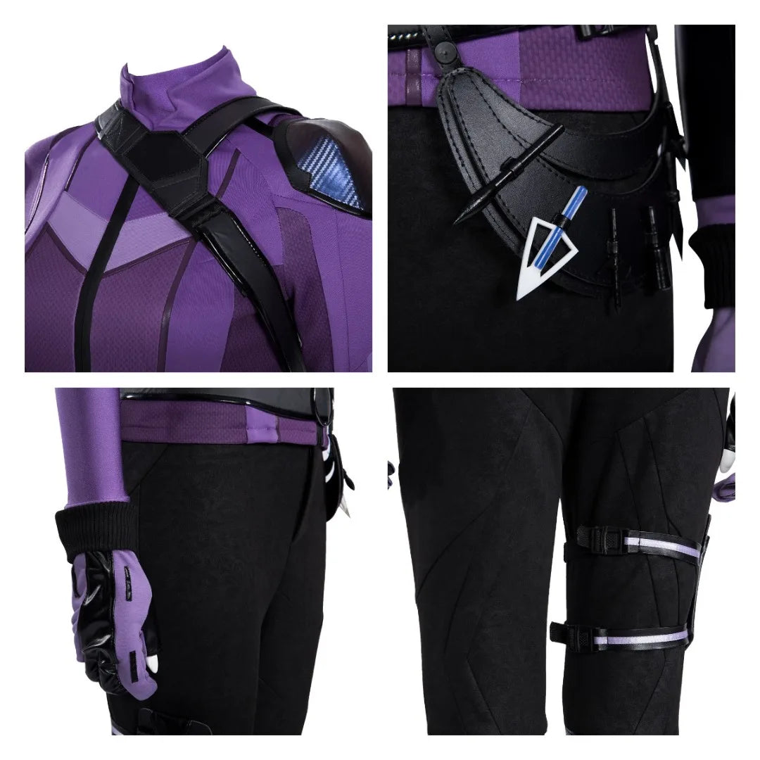 Déguisement Kate Bishop - Combinaison Violette et Noire