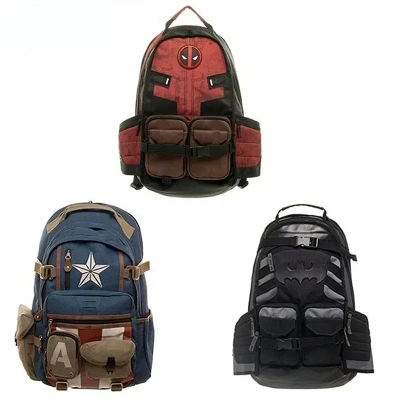 Sac à Dos Avengers Captain America - Style Militaire Vintage Étoile