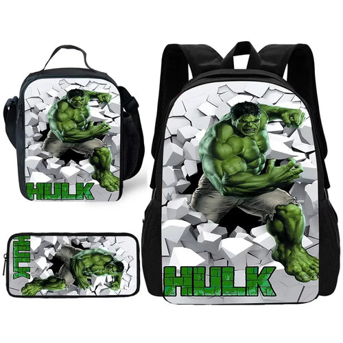 Ensemble Sac a Dos Hulk - Visage Emergeant Mur Blanc Brise