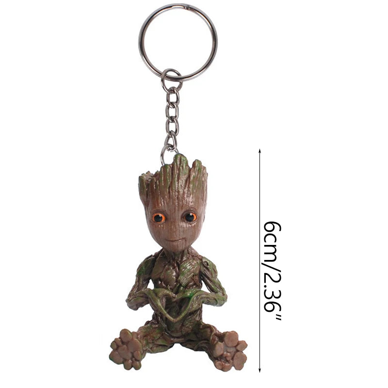 Porte-Clés Baby Groot Figurine 3D - Costumes Variés Collection