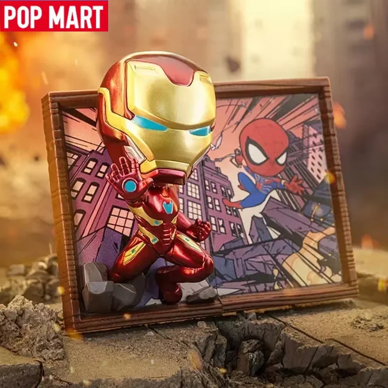 Blind Box POP MART Marvel Cadre Photo - Série 10 Figurine Mystère
