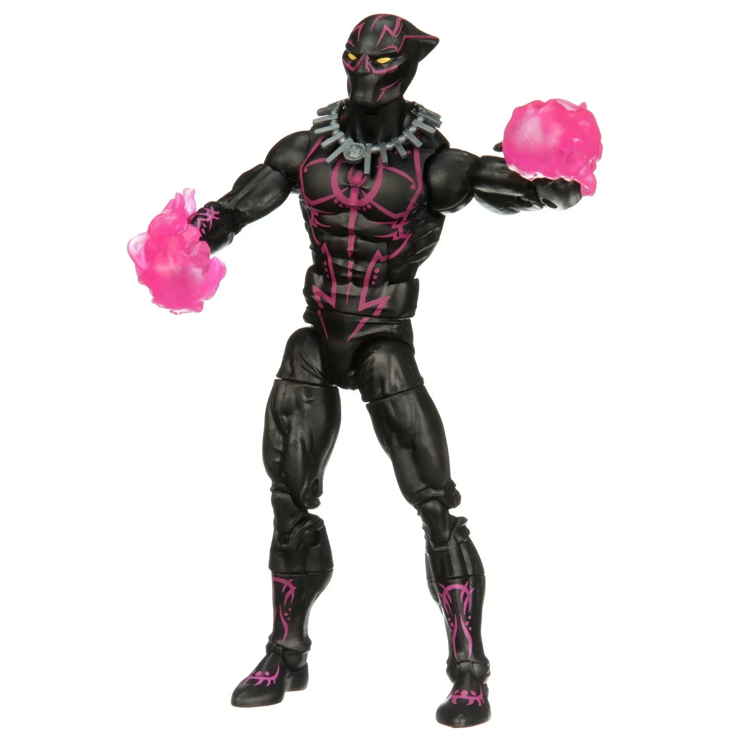 Figurine Marvel Legends Black Panther - Costume Vibranium Effets Roses 15cm