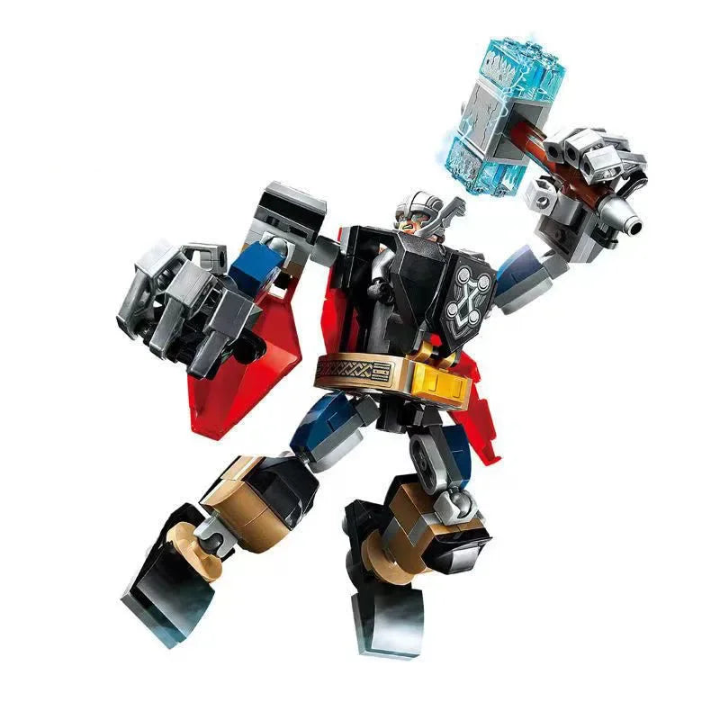 Set Building Blocks Mecha Avengers - Captain America Hulk Wolverine Thanos