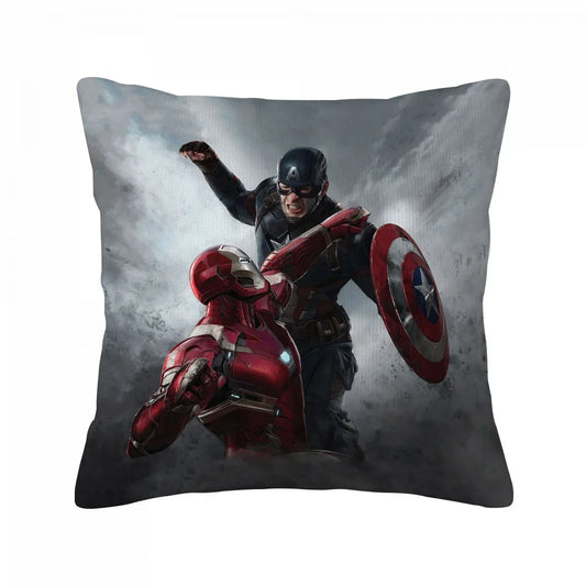 Funda de almohada Capitán América vs Iron Man - Civil War