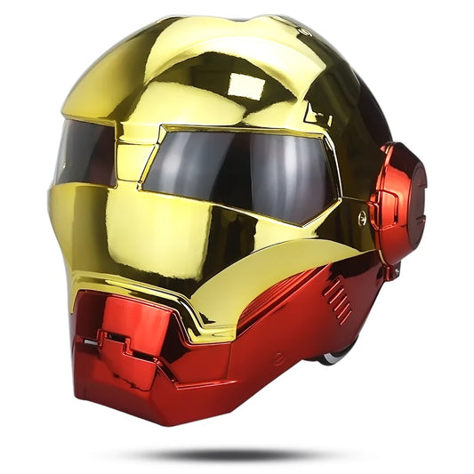 Casco Iron Man Avengers - Cosplay Amarillo Rojo