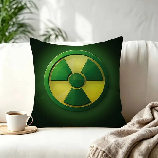 Funda de Cojín Hulk - Símbolo Radiactivo