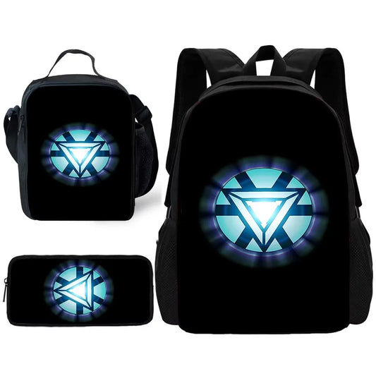 Set de Mochila Avengers Iron Man - Reactor ARC Triangular