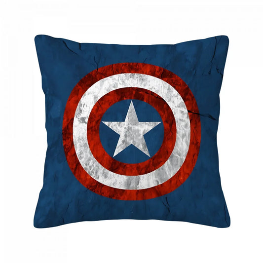 Housse de Coussin Captain America - Bouclier Texture Pierre