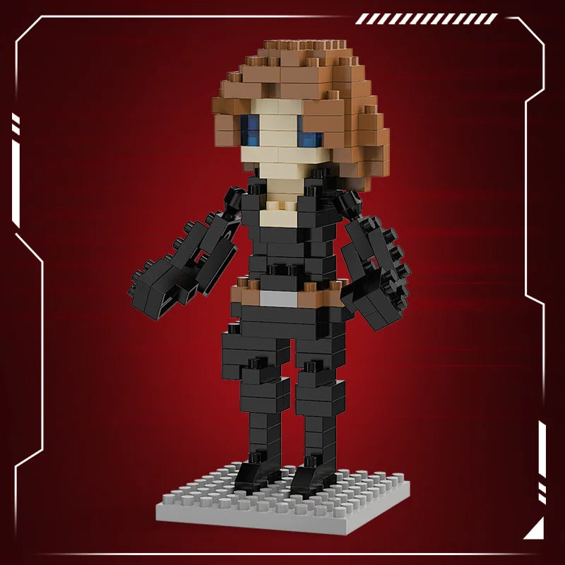 Blocs de Construction Avengers Black Widow Chibi - Combinaison Noire