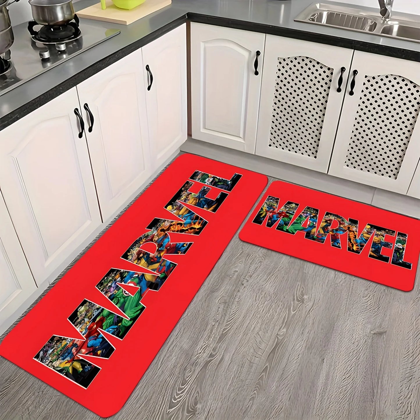 Tapis de Bain Avengers Captain America - Bouclier Minimaliste Noir