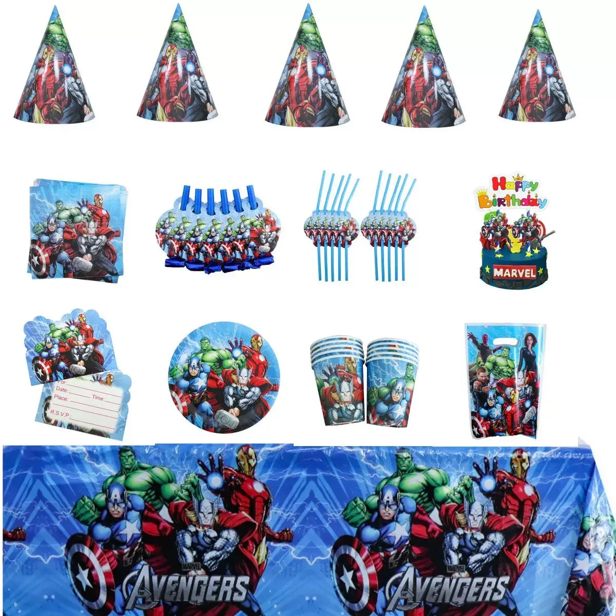 Décoration Anniversaire Avengers - Nappe