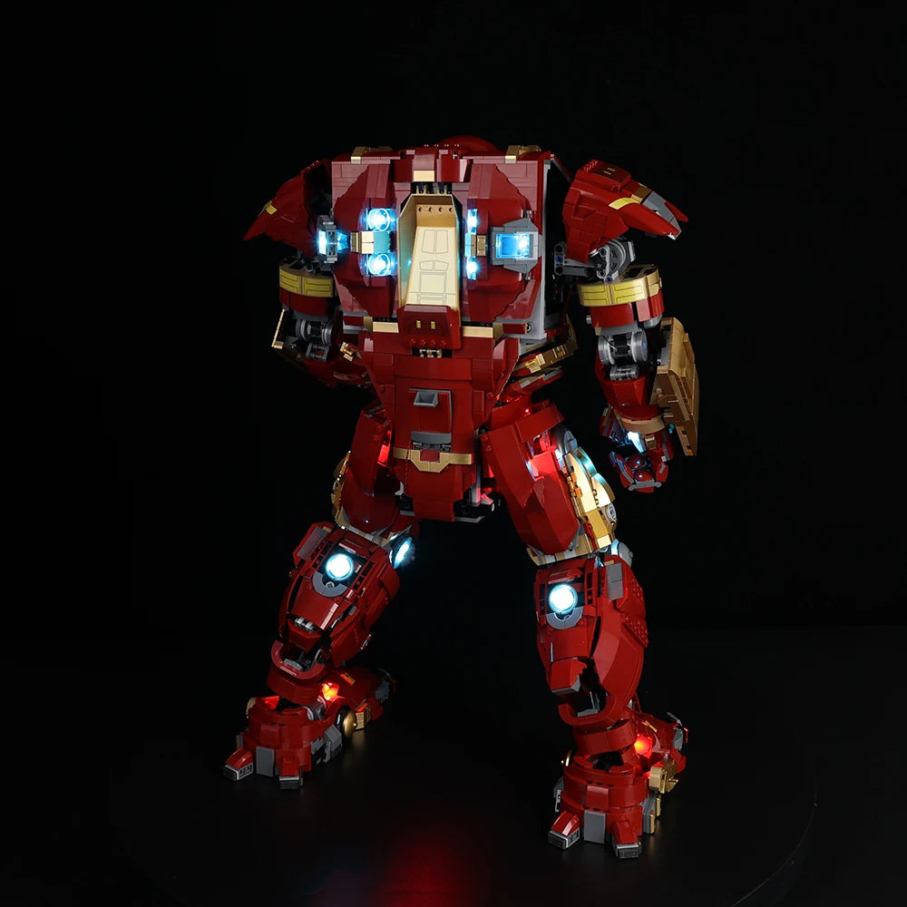 Kit LED Lumineux pour LEGO Hulkbuster 76210 - Éclairage Complet