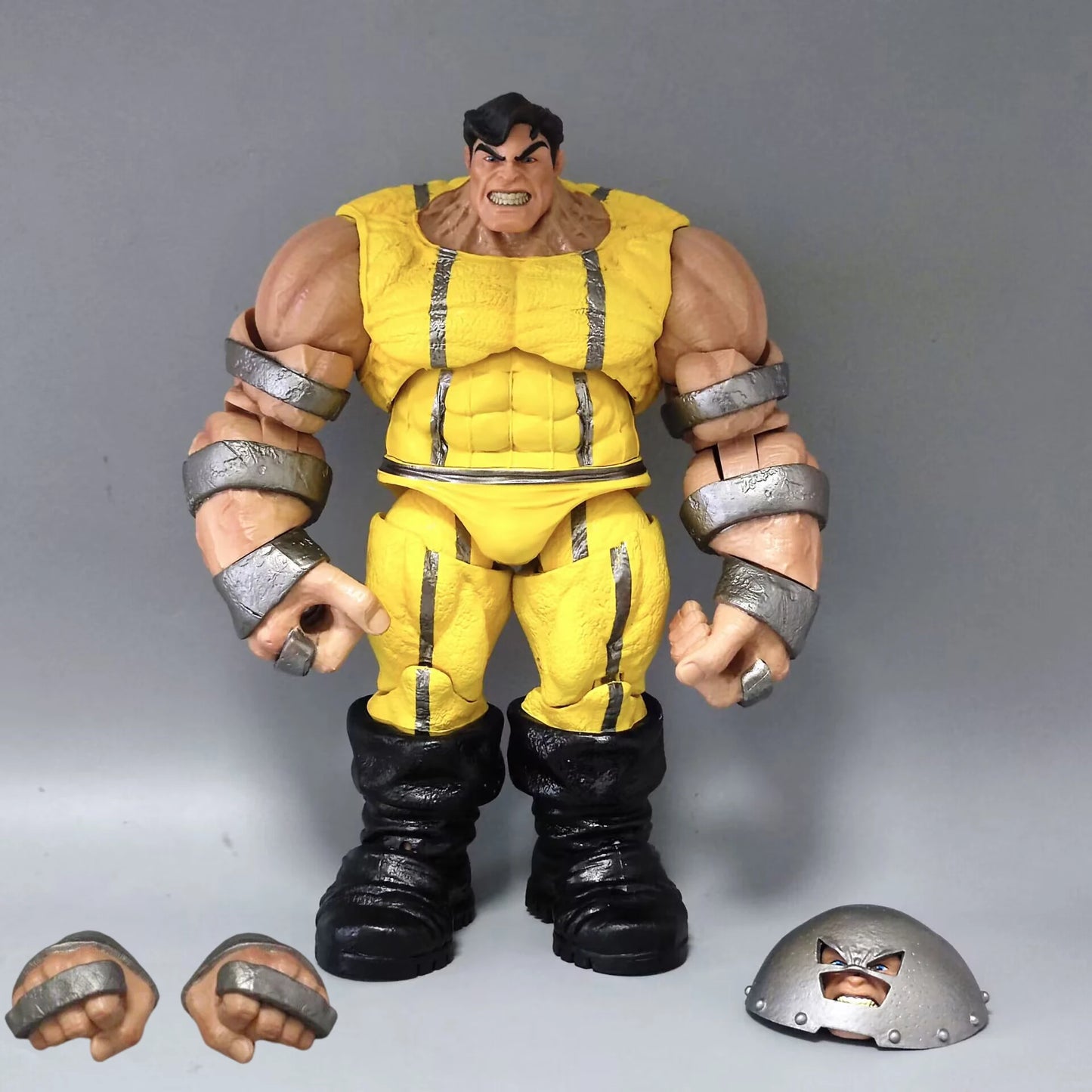 Figurine Wolverine Prison Weapon X - Combinaison Jaune Hache Menottes 9 Pouces