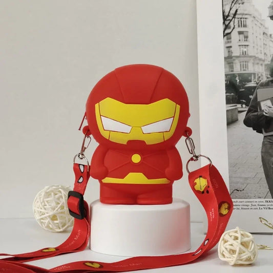 Bolso Bandolera Figura Avengers Iron Man - Rojo Oro