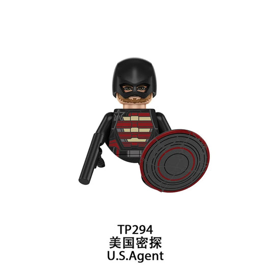 Figura de Agente de EE. UU. - Escudo Negro Rojo