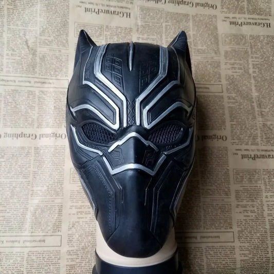 Masque Cosplay Black Panther - Casque Intégral Silicone Réaliste