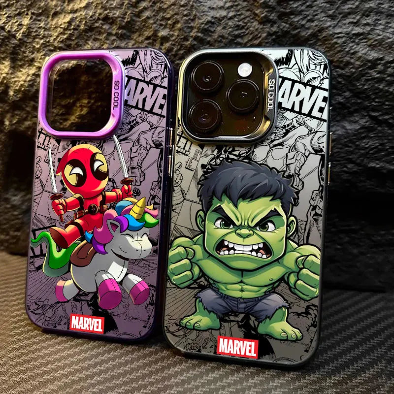 Coque Xiaomi Avengers Hulk - Chibi Poing Levé Bordure Blanche