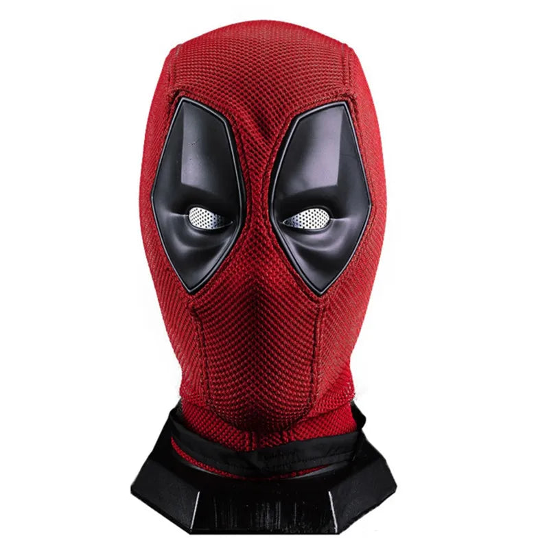 Masque Cagoule Deadpool - Cosplay Intégral Tissu Rouge Noir