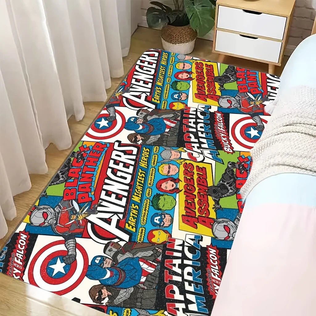 Tapis Avengers Hulk - Explosion Enflammée Fumée
