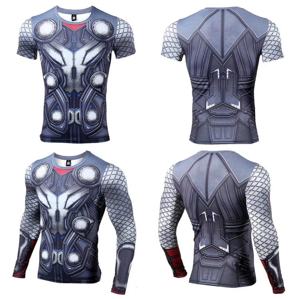 T-Shirt Avengers Thor 3D Compression - Rouge Intense