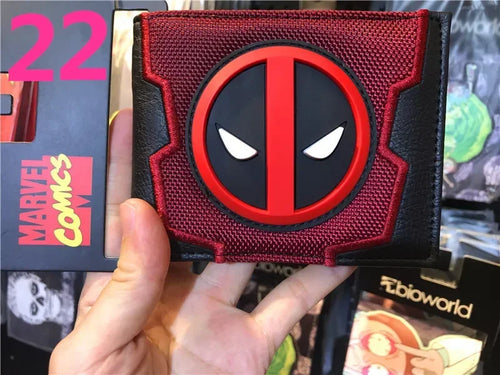 Porte-Monnaie Avengers Deadpool - Logo 3D Toile Rouge