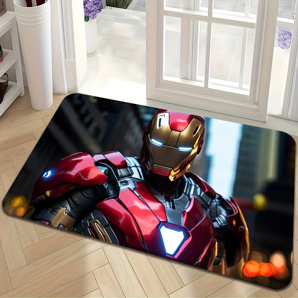 Tapis d'Entrée Avengers - Équipe Complète Bleu