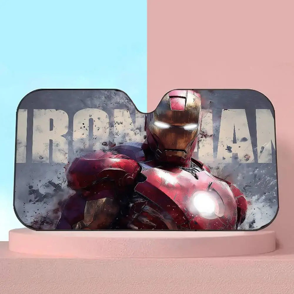 Pare-Soleil Voiture Iron Man - Protection Anti-UV Pare-Brise