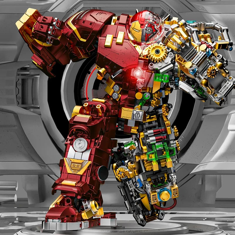 Set Building Blocks Iron Hero Mecha - Vue Dimensions 29cm