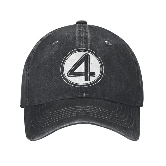 Casquette Fantastic Four - Denim Délavé Noir