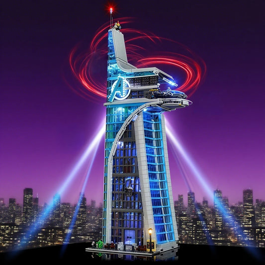 Kit LED Decorativo para Torre de los Vengadores LEGO 76269 - Efecto Luminoso Morado