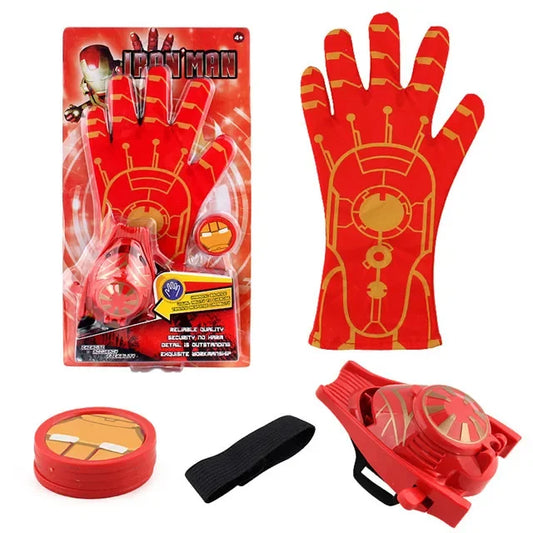Guante Lanzador Iron Man - Caja de Cartón con Disco