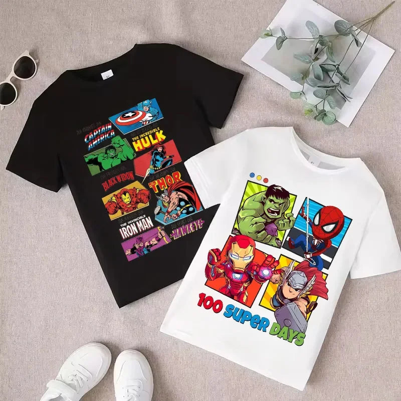 T-Shirt Enfant Avengers My Dad Is My Hero - Bleu Ciel
