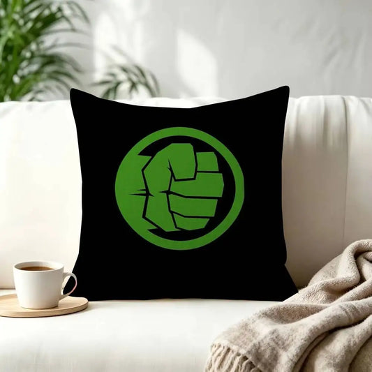 Funda de Cojín Hulk - Logo Puño